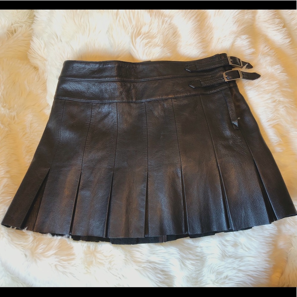 Joie Leather Skirt